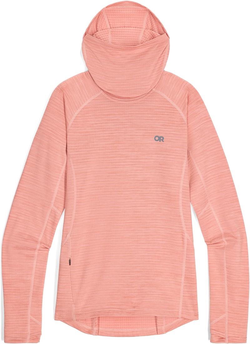 Vigor Grid Fleece Pullover Hoodie - Womens - lotus heather 1