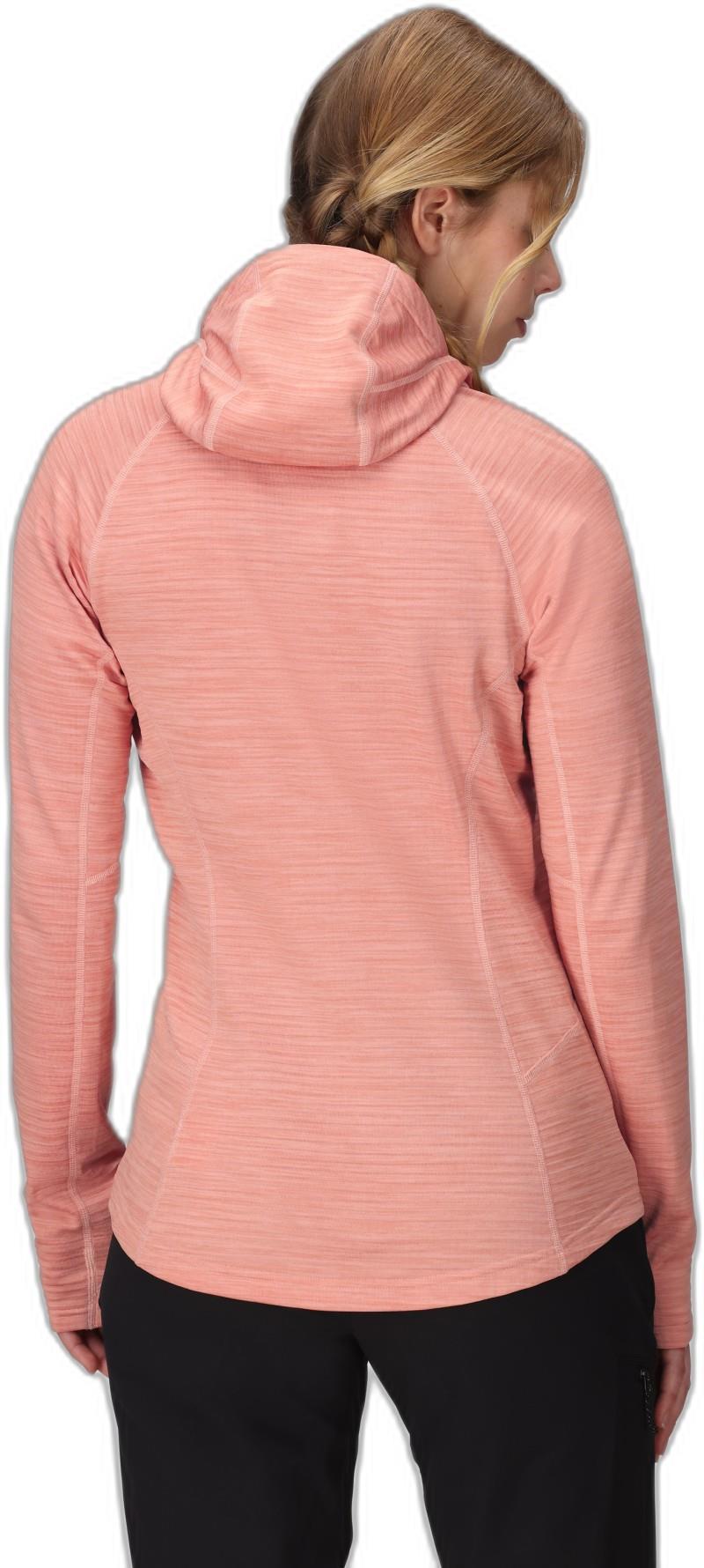 Vigor Grid Fleece Pullover Hoodie - Womens - lotus heather 1