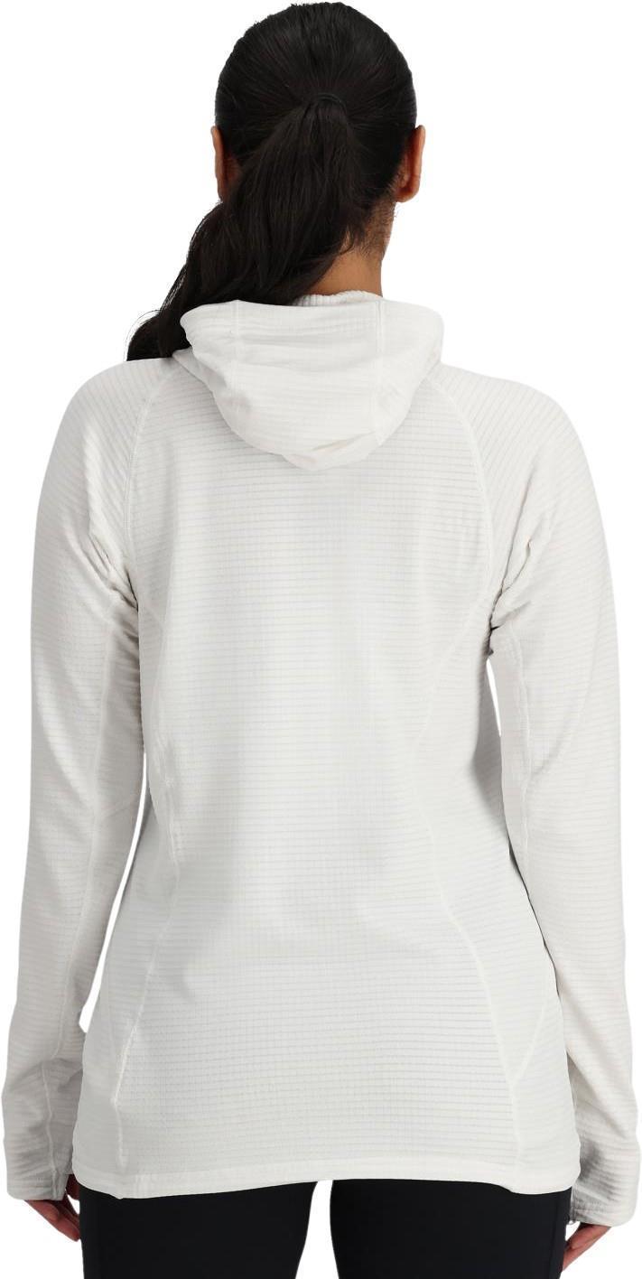 Vigor Grid Fleece Pullover Hoodie - Womens - snow 1
