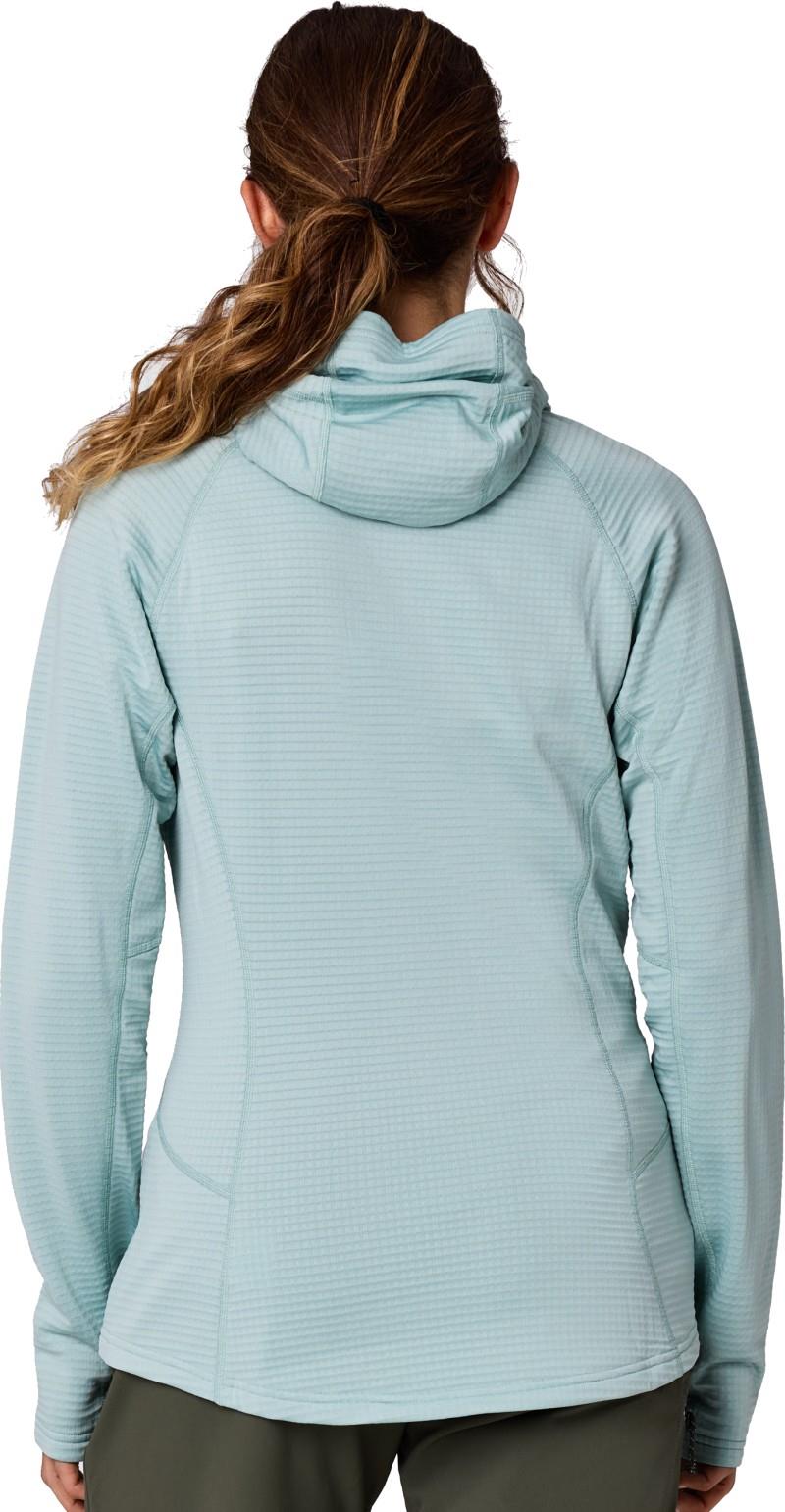 Vigor Grid Fleece Pullover Hoodie - Womens - thyme 1