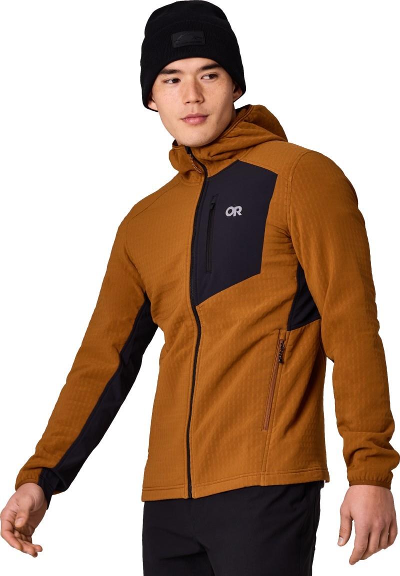 Vigor Plus Fleece Hoodie - Mens - pecan / black 1