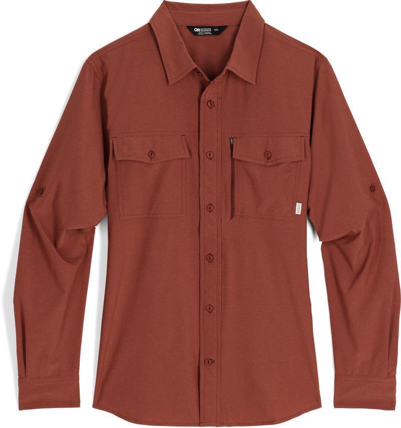 Way Station LS Shirt - Mens - Brick Heather 1
