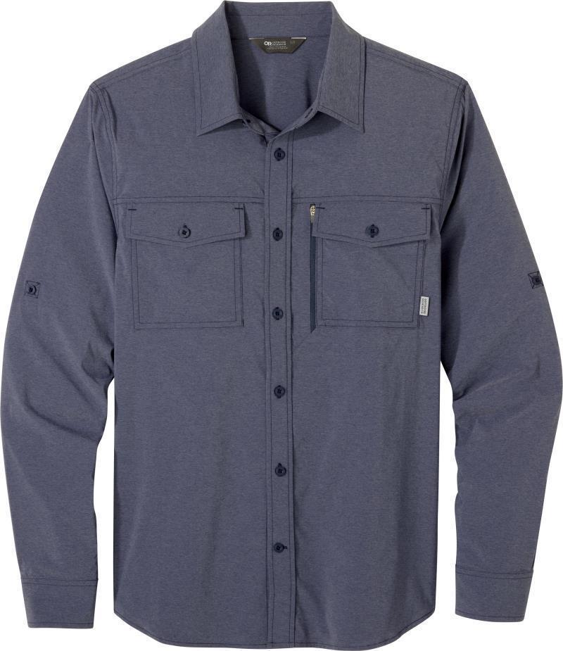 Way Station LS Shirt - Mens - Naval Blue Heather 1