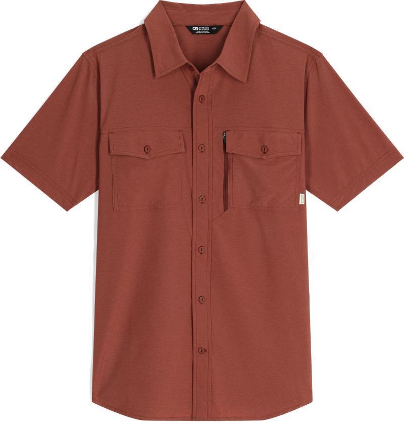 Way Station SS Shirt - Mens - Brick Heather 1