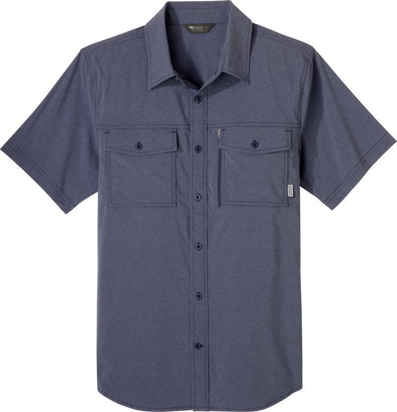 Way Station SS Shirt - Mens - Naval Blue Heather 1