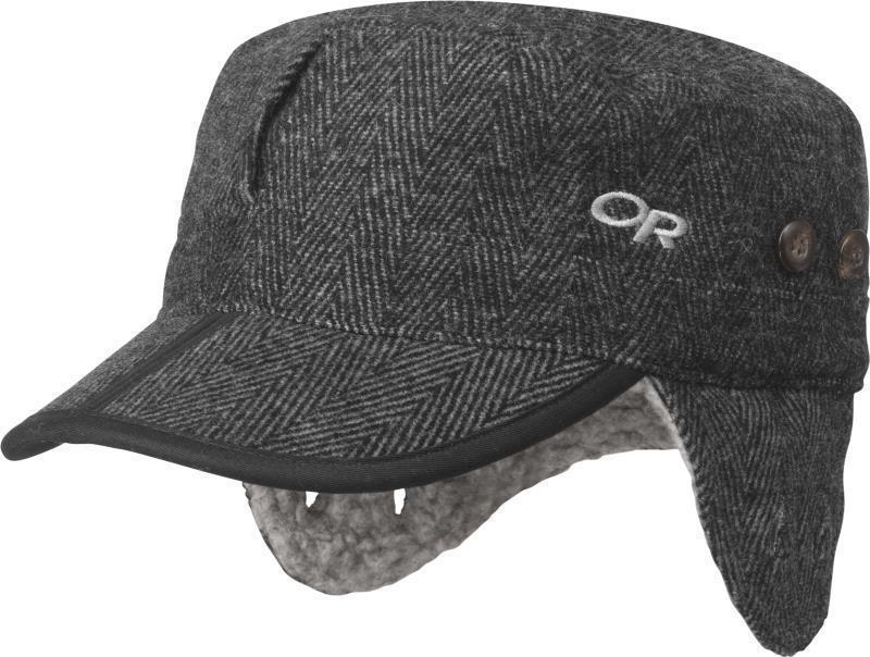 Yukon Cap - Charcoal Herringbone 2