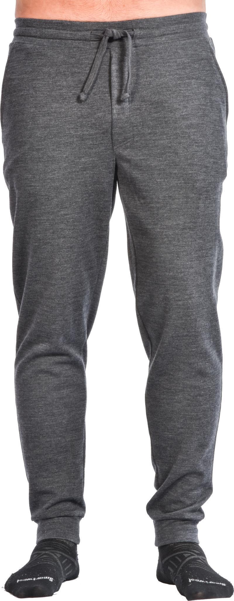 100% Merino, Drawstring Joggers, 260gm - Mens - Charcoal 2