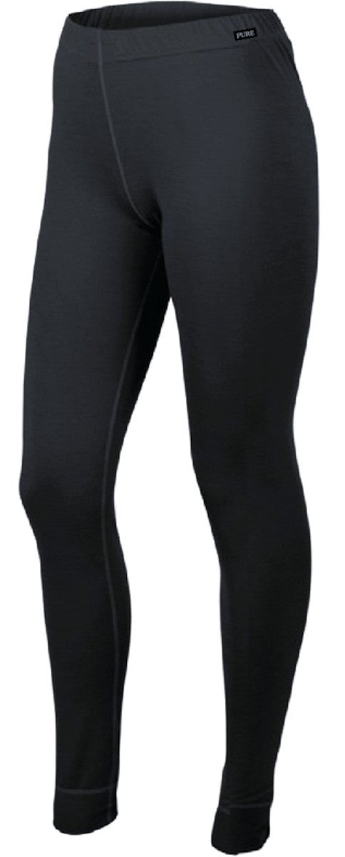 100% Merino, Leggings, 200gm - Womens - midnight coal 1