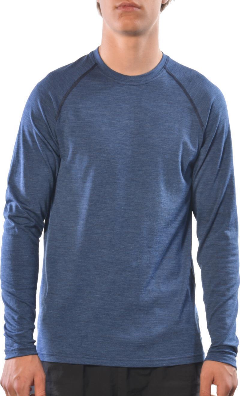 100% Merino Wool LS Crew 160 - Mens - Navy 1