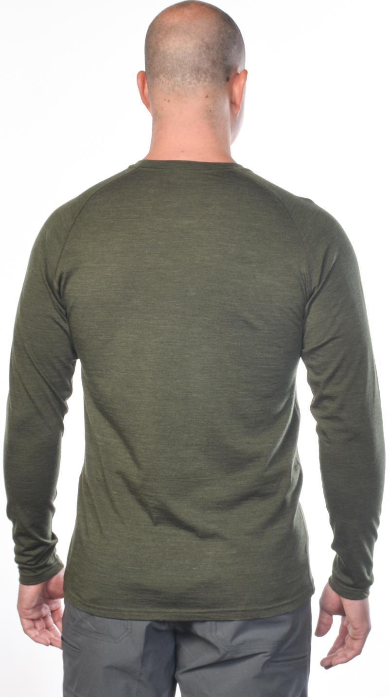 100% Merino Wool LS Crew 160 - Mens - Spruce 4