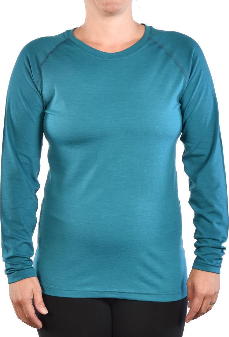 100% Merino Wool LS Crew 160 - Womens - Glacier 1