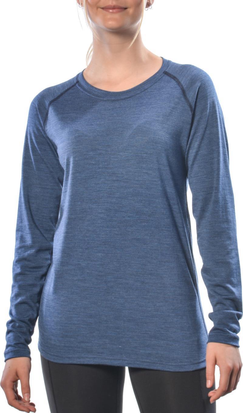 100% Merino Wool LS Crew 160 - Womens - Navy 1