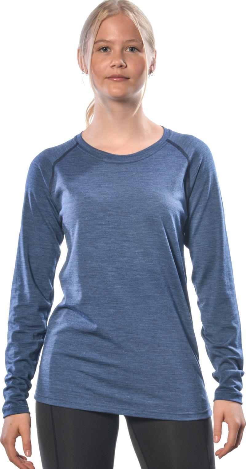 100% Merino Wool LS Crew 160 - Womens - Navy 2