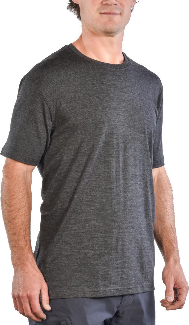 100% Merino Wool SS Crew 160 - Mens - Charcoal 2