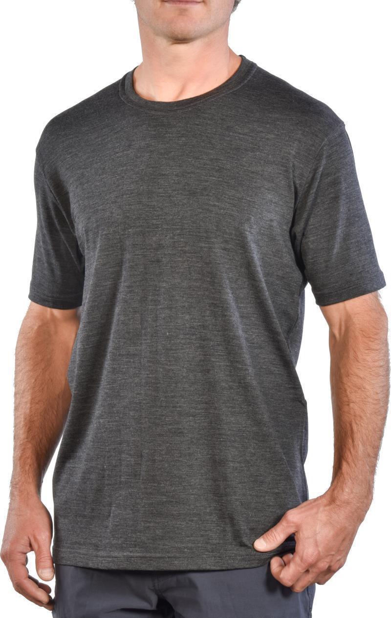100% Merino Wool SS Crew 160 - Mens - Charcoal 3