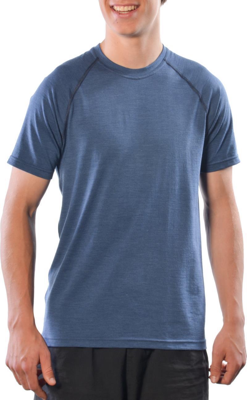 100% Merino Wool SS Crew 160 - Mens - Navy 1