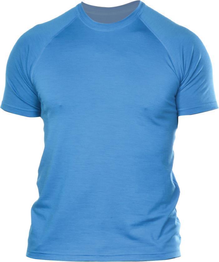 100% Merino Wool SS Crew 160 - Mens - Ocean 1