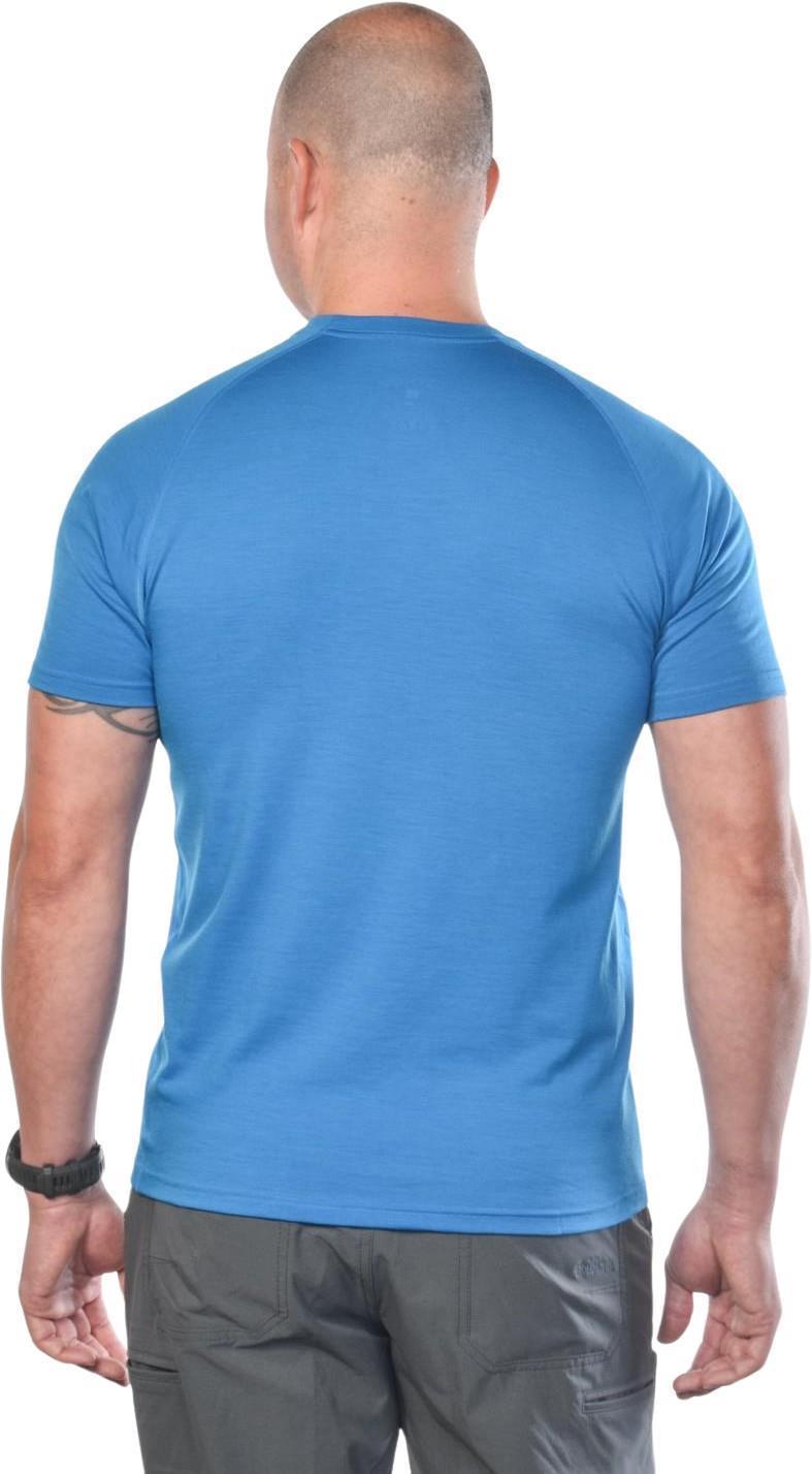 100% Merino Wool SS Crew 160 - Mens - Ocean 3