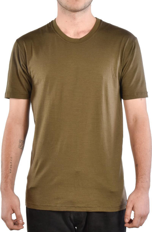 100% Merino Wool SS Crew 160 - Mens - Olive 1