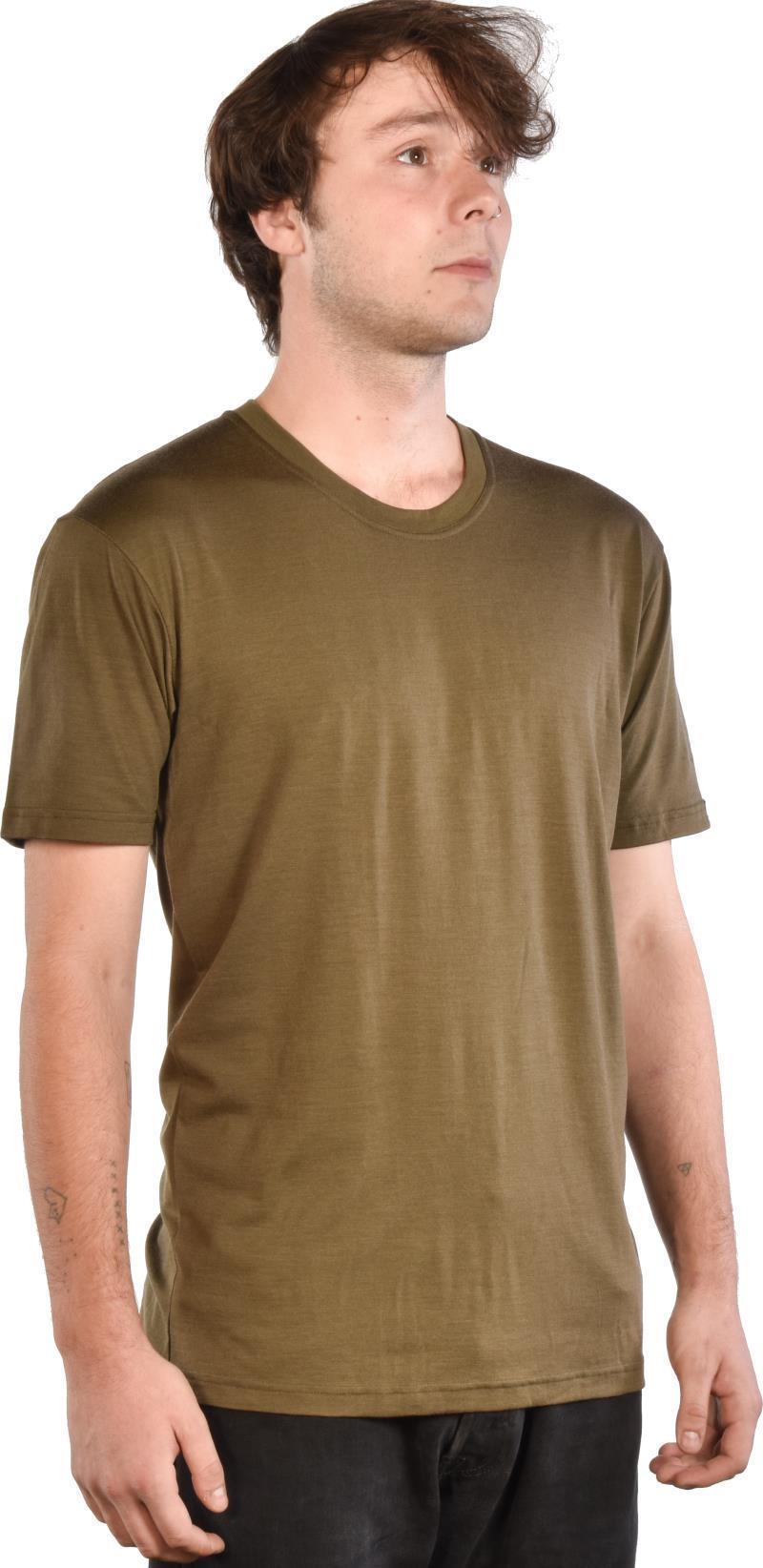 100% Merino Wool SS Crew 160 - Mens - Olive 3
