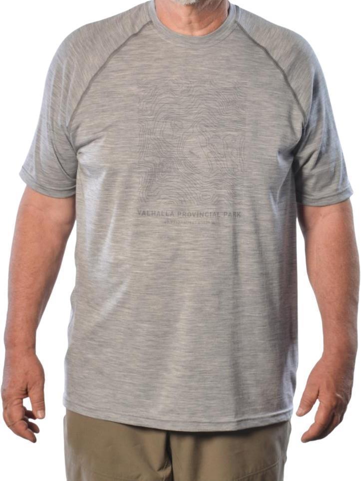 100% Merino Wool SS Provincial Park, Mulvey Basin - Mens - Ash 1