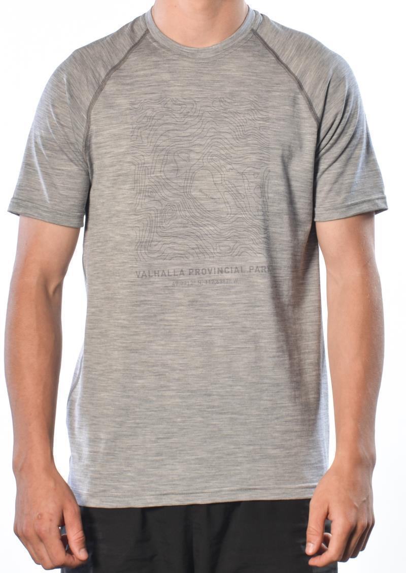 100% Merino Wool SS Provincial Park, Mulvey Basin - Mens - Ash 2