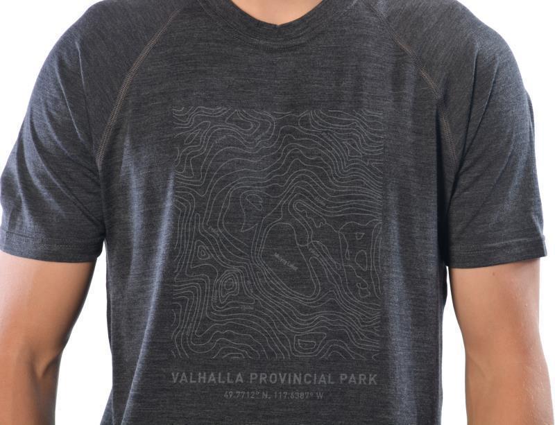 100% Merino Wool SS Provincial Park, Mulvey Basin - Mens - Charcoal 2