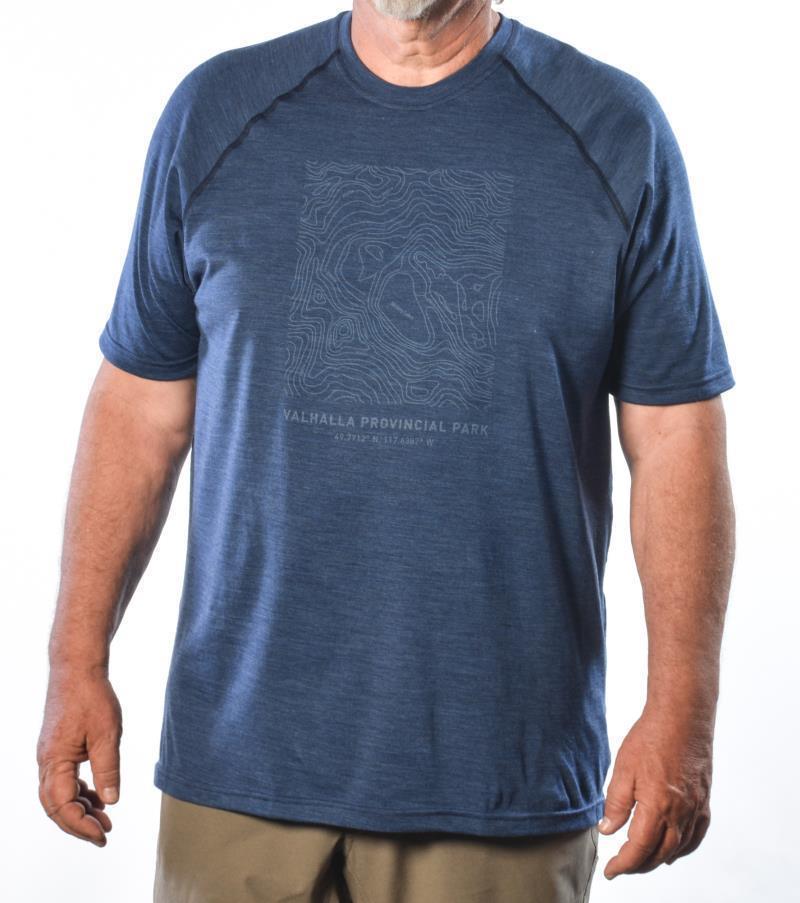 100% Merino Wool SS Provincial Park, Mulvey Basin - Mens - Navy 2