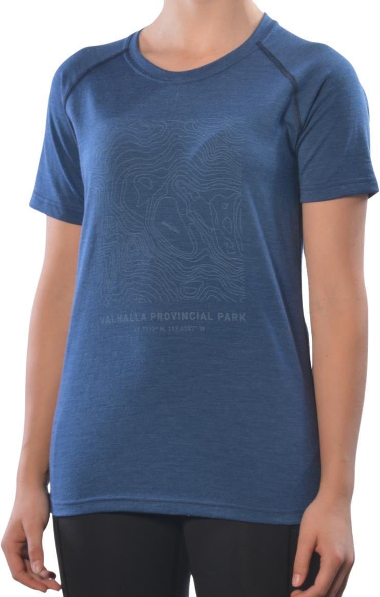 100% Merino Wool SS Provincial Park, Mulvey Basin - Womens - Navy 1