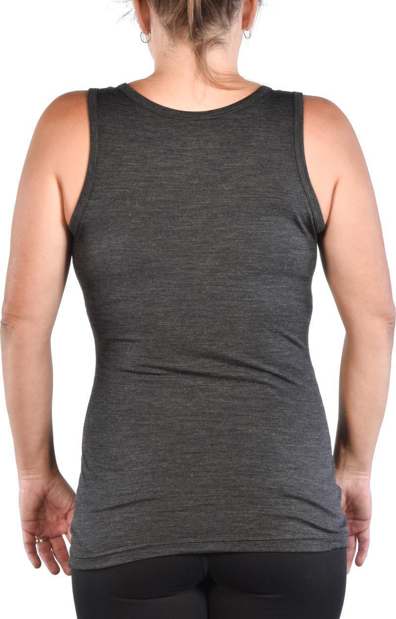 100% Merino Wool Tank - Womens - Charcoal 3