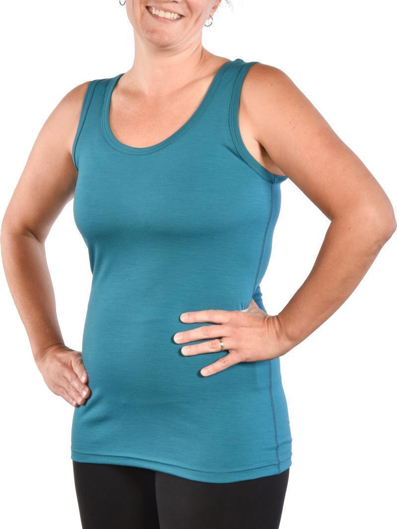 100% Merino Wool Tank - Womens - Glacier 3
