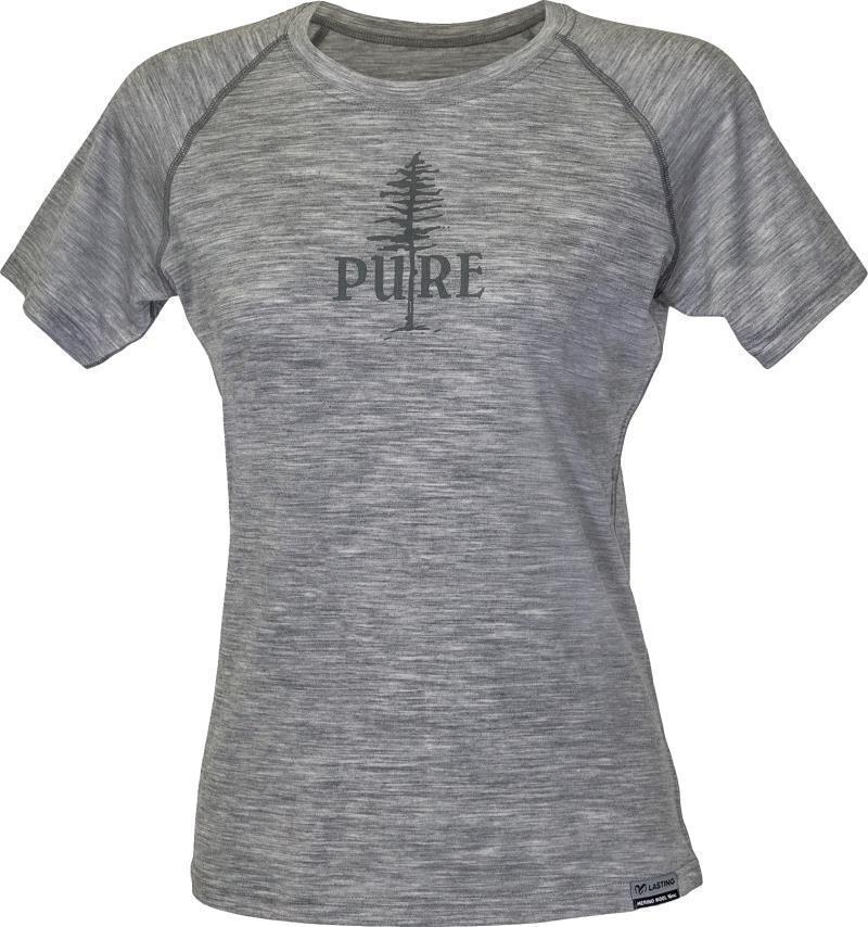 PURE Tree 100% Merino Wool SS T-Shirt 160 - Womens - Ash 1