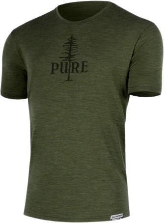 PURE Tree 100% Merino Wool SS T-Shirt - Mens - Olive 1