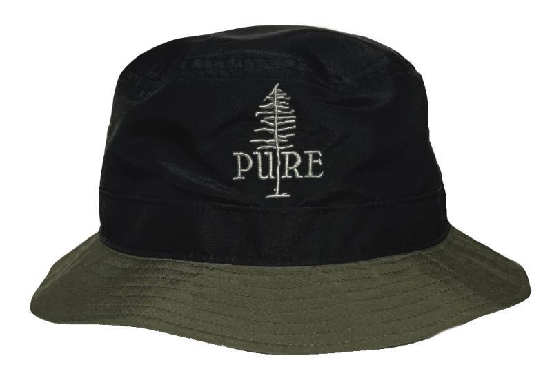 PURE Tree Bucket Hat - Black / Khaki 1