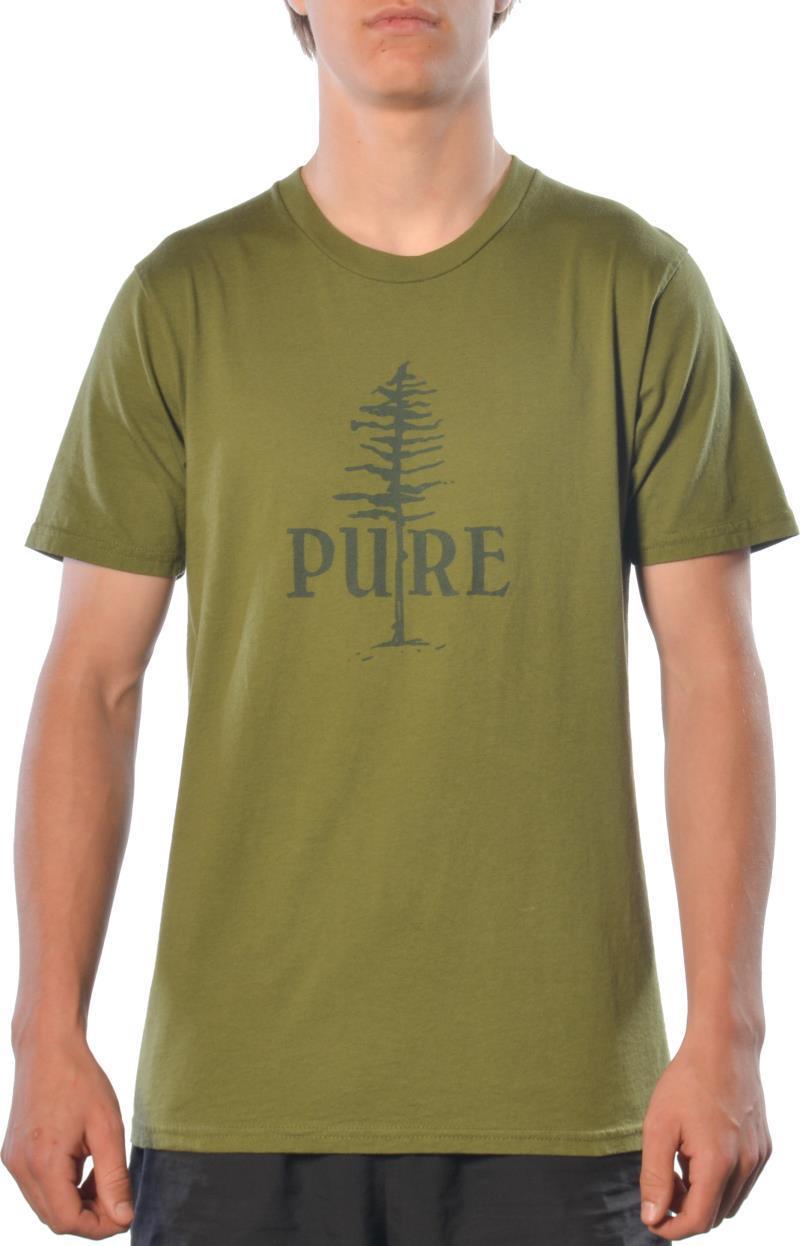 PURE Tree T-Shirt, Organic Cotton - Mens - Olive 1