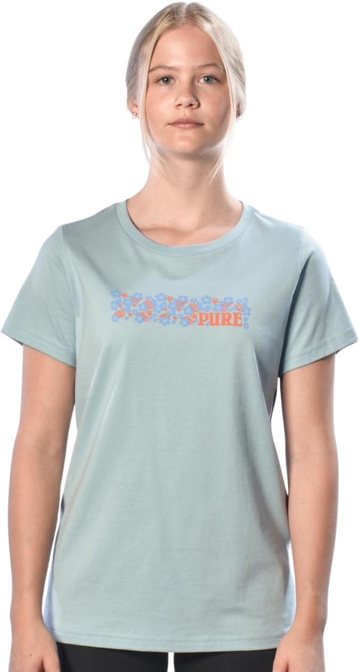 Retro Tropical T-Shirt - Womens - Blue 1