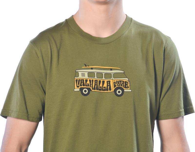 SUP Bus T-Shirt, Organic Cotton - Mens - Olive 2