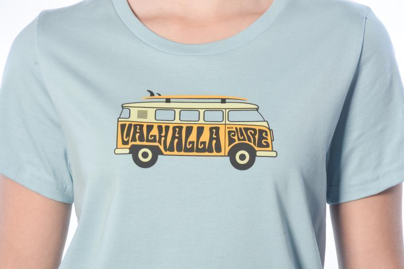 SUP Bus T-Shirt, Pima Cotton - Womens - Blue 2