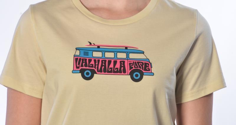 SUP Bus T-Shirt, Pima Cotton - Womens - Natural 2