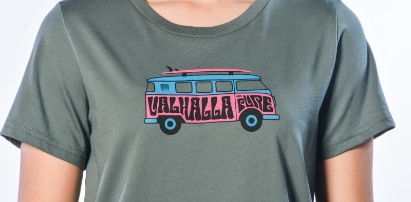 SUP Bus T-Shirt, Pima Cotton - Womens - Slate 2