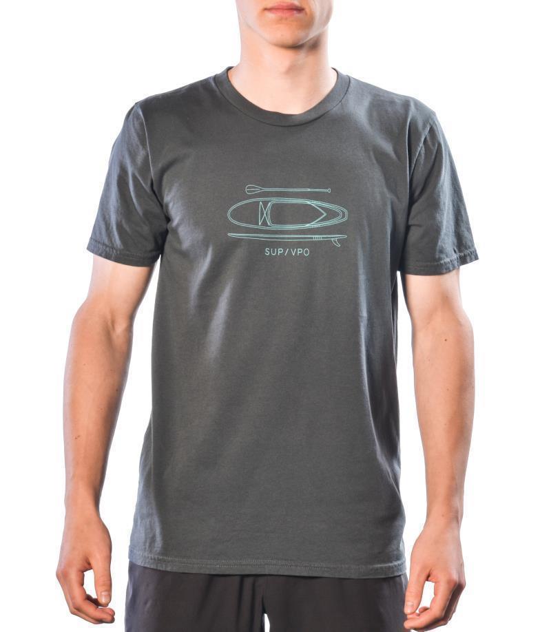 SUP T-Shirt, Organic Cotton - Mens - Slate 1
