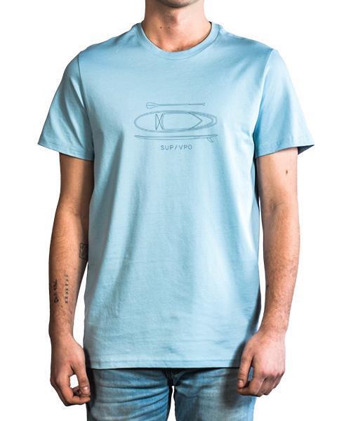SUP T-Shirt, Pima Cotton - Mens - Blue 1
