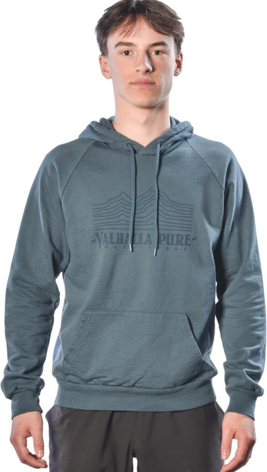 Valhalla Kingdom Hoody, Organic Cotton - Unisex - Smoky Blue 1