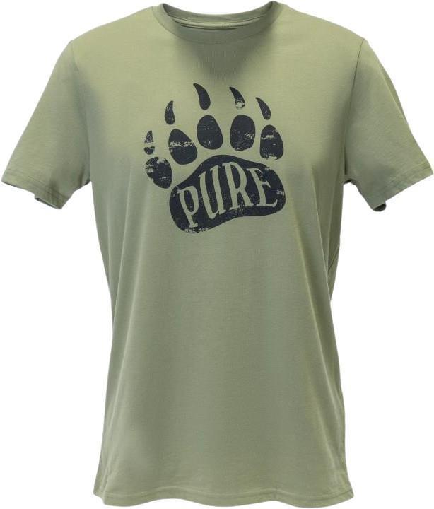 Valhalla Kingdom - Bear Paw Pima Cotton T-Shirt - Mens - Olive 1