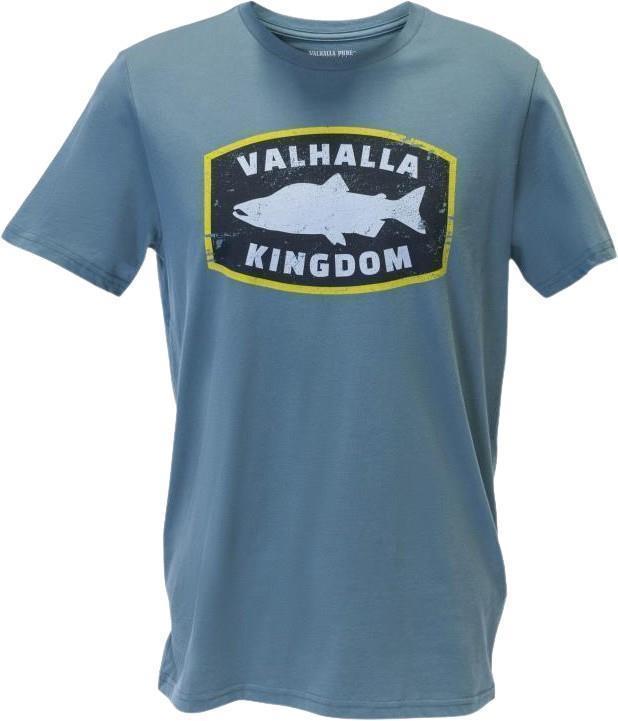 Valhalla Kingdom - Fish Kingdom Pima Cotton T-Shirt - Mens - Slate 1