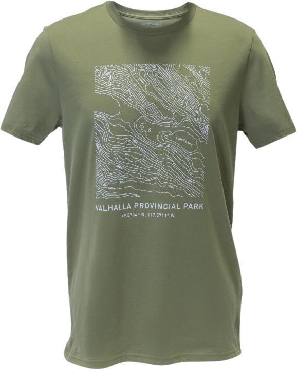 Valhalla Kingdom - Valhalla Provincial Park Pima Cotton T-Shirt - Mens - Olive 1
