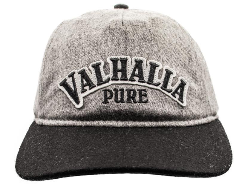 Valhalla PURE Logo Hat - Wool Heather - Charcoal / Black 1