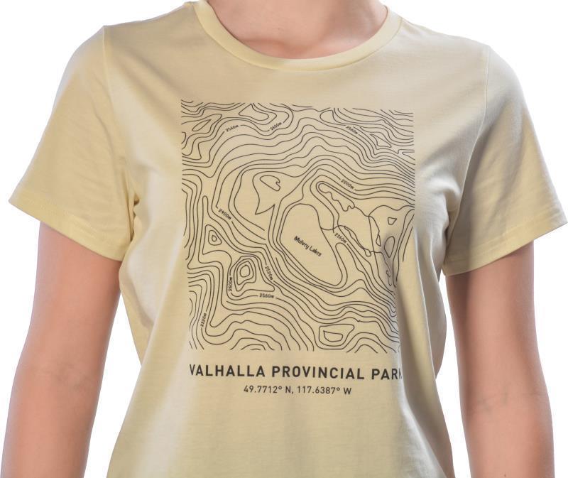 Valhalla Provincial Park, Mulvey Basin SS T-Shirt, Pima Cotton - Womens - Natural 2
