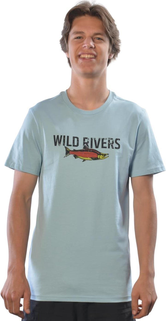 Wild River T-Shirt, Pima Cotton - Mens - Blue 1