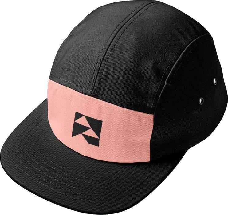 Monashee Insulated 5-Panel Hat - black / salmon 1